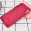 Оригинальный чехол Silicone Case 360 с микрофиброй для Iphone X / XS – Бордовый / Maroon 149225