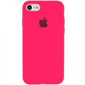 Оригинальный чехол Silicone Cover 360 с микрофиброй для Iphone 6 / 6s – Розовый / Barbie pink