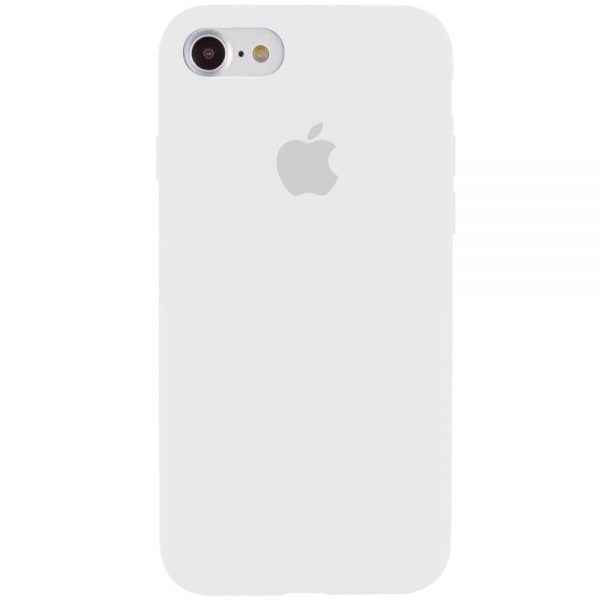 Оригинальный чехол Silicone Cover 360 с микрофиброй для Iphone 6 / 6s – Белый / White