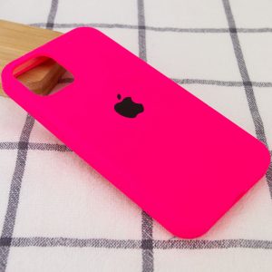 Оригинальный чехол Silicone Cover 360 с микрофиброй для Iphone 13 Mini – Розовый / Barbie pink