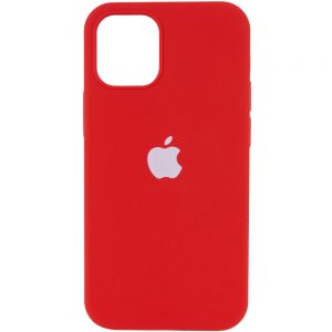 Оригинальный чехол Silicone Cover 360 с микрофиброй для Iphone 13 Mini – Красный / Dark Red