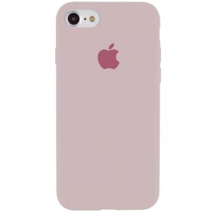 Оригинальный чехол Silicone Case 360 с микрофиброй для Iphone 7 / 8 / SE (2020) – Серый / Lavender