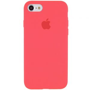 Оригинальный чехол Silicone Case 360 с микрофиброй для Iphone 7 / 8 / SE (2020) – Арбузный / Watermelon red