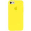 Оригинальный чехол Silicone Case 360 с микрофиброй для Iphone 7 / 8 / SE (2020) – Желтый / Neon Yellow