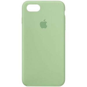 Оригинальный чехол Silicone Case 360 с микрофиброй для Iphone 7 / 8 / SE (2020) – Зеленый / Pistachio