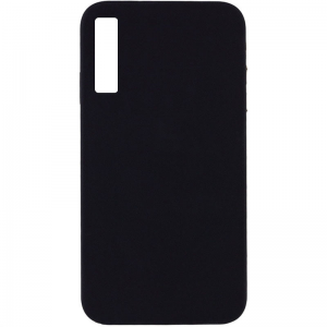 Чехол Silicone Cover Lakshmi (A) с микрофиброй для Samsung Galaxy A7 2018 A750 – Черный / Black