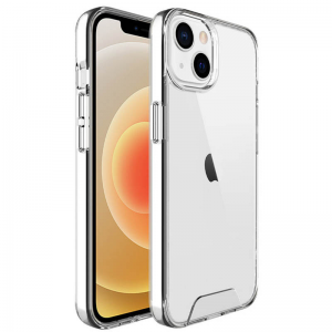 Чехол (TPU+PC) Space Case transparent для Iphone 15 Plus – Прозрачный