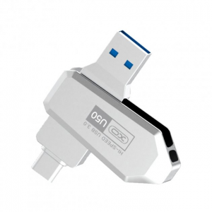 Флеш-память XO U50 32GB Type-c to USB OTG – Silver
