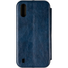 Кожаный чехол-книжка Leather Gelius для Samsung Galaxy A01 – Blue 151830