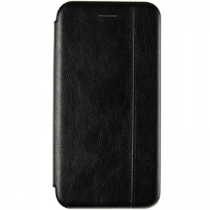 Кожаный чехол-книжка Leather Gelius для Samsung Galaxy A01 – Black