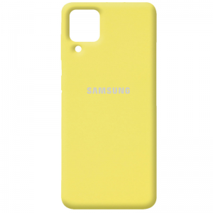 Чехол COLOR COVER SILK Full с микрофиброй для Samsung Galaxy A22 / M32 / M22 – Yellow