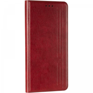 Кожаный чехол-книжка Leather Gelius New для Xiaomi Mi 10T / Mi 10T Pro – Red
