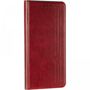 Кожаный чехол-книжка Leather Gelius New для Samsung Galaxy A31 – Red