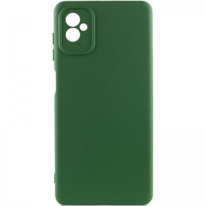 Чехол Silicone Cover Lakshmi Full Camera (A) для Samsung Galaxy A04 – Зеленый / Dark green