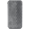 Кожаный чехол-книжка GETMAN Cubic для Xiaomi 12T / 12T Pro – Серый