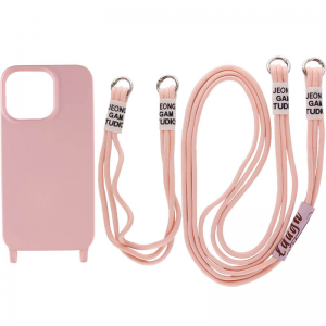 Защитный чехол TPU California с двумя шнурками для Iphone 11 – Розовый / Pink Sand