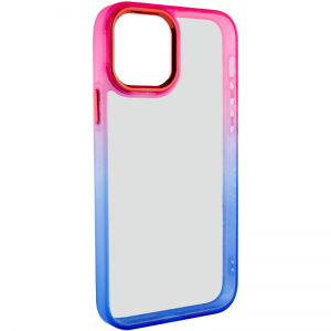 Чехол TPU+PC Fresh Sip Series для Iphone 11 – Синий / Розовый