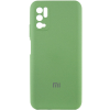 Чохол Silicone Cover Camera для Xiaomi Redmi Note 10 5G / Poco M3 Pro М’ятний / Mint