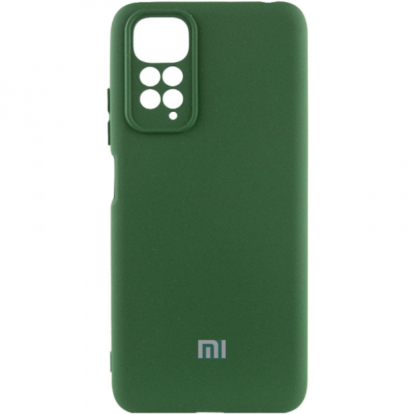 Чохол Silicone Full Camera AA для Xiaomi Redmi Note 11 Pro / 11 Pro 5G / 12 Pro Зелений / Pine green