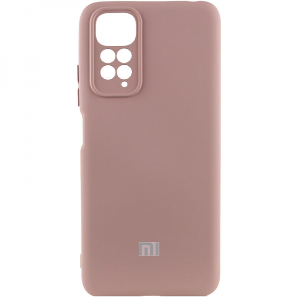 Чохол Silicone Full Camera AA для Xiaomi Redmi Note 11 Pro / 11 Pro 5G / 12 Pro Рожевий / Pink Sand