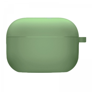 Силиконовый чехол для наушников с микрофиброй для Apple Airpods 3 – Мятный / Mint