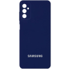 Чехол Silicone Cover (AA) с защитой камеры и микрофиброй для Samsung Galaxy A04s – Темно-синий / Midnight blue
