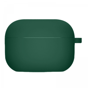 Силиконовый чехол для наушников с микрофиброй для Apple Airpods 3 – Зеленый / Pine green