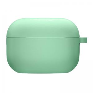 Силиконовый чехол для наушников с микрофиброй для Apple Airpods 3 – Зеленый / Spearmint