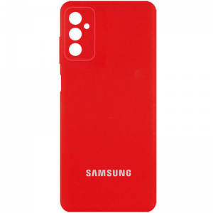 Чехол Silicone Cover (AA) с защитой камеры и микрофиброй для Samsung Galaxy A04s – Красный / Red