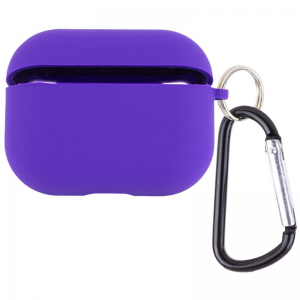 Силиконовый чехол для наушников с микрофиброй для Apple Airpods 3 – Фиолетовый / Ultra Violet