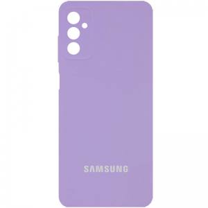 Чехол Silicone Cover (AA) с защитой камеры и микрофиброй для Samsung Galaxy A04s – Сиреневый / Dasheen