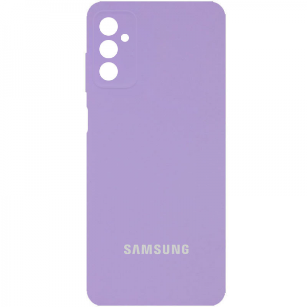 Чехол Silicone Cover (AA) с защитой камеры и микрофиброй для Samsung Galaxy A04s – Сиреневый / Dasheen