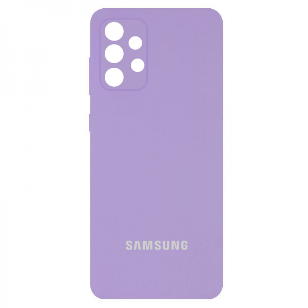 Чохол Silicone Full Camera AA для Samsung Galaxy A52 / A52s Бузковий / Dasheen