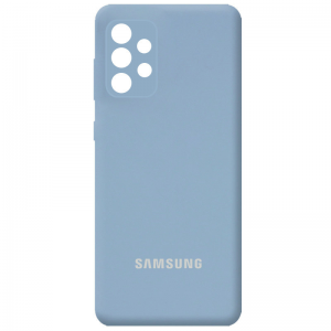 Чохол Silicone Full Camera AA для Samsung Galaxy A73 5G Блакитний / Lilac Blue