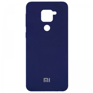 Оригинальный чехол Silicone Cover 360 с микрофиброй для Xiaomi Redmi Note 9 / Redmi 10X – Темно-синий / Midnight blue