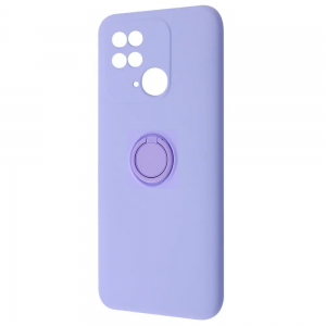Чехол WAVE Light Color Ring c креплением под магнитный держатель для Xiaomi Redmi 10C / Poco C40 – Сиреневый / Light Purple
