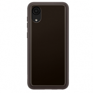 Глянцевый TPU чехол Soft Cover для Samsung Galaxy A03 Core – Черный / Black