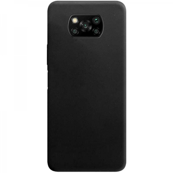 Матовый силиконовый TPU чехол CoWay для Xiaomi Poco X3 NFC / Poco X3 – Черный / Black