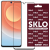 Защитное стекло 3D / 5D Premium SKLO Full Glue на весь экран для Tecno POP 5 – Black