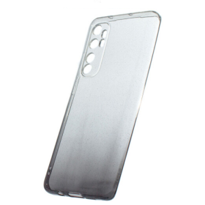 Cиликоновый чехол CoWay Gradient с блестками для Xiaomi Mi Note 10 Lite – Прозрачный