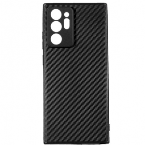 Силиконовый TPU чехол CoWay Carbon для Samsung Galaxy Note 20 – Черный / Black