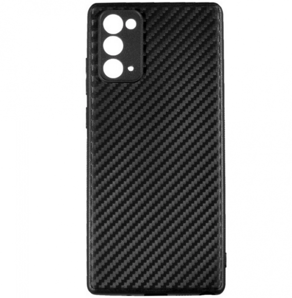 Силиконовый TPU чехол CoWay Carbon для Samsung Galaxy Note 20 Ultra – Черный / Black