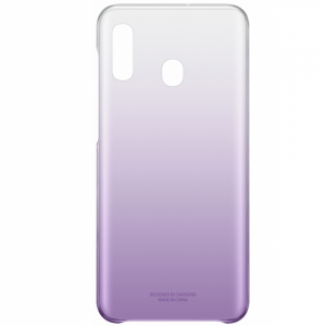 Оригинальный прозрачный пластиковый PC чехол Gradation для Samsung Galaxy A20 / A30 – Фиолетовый / Violet