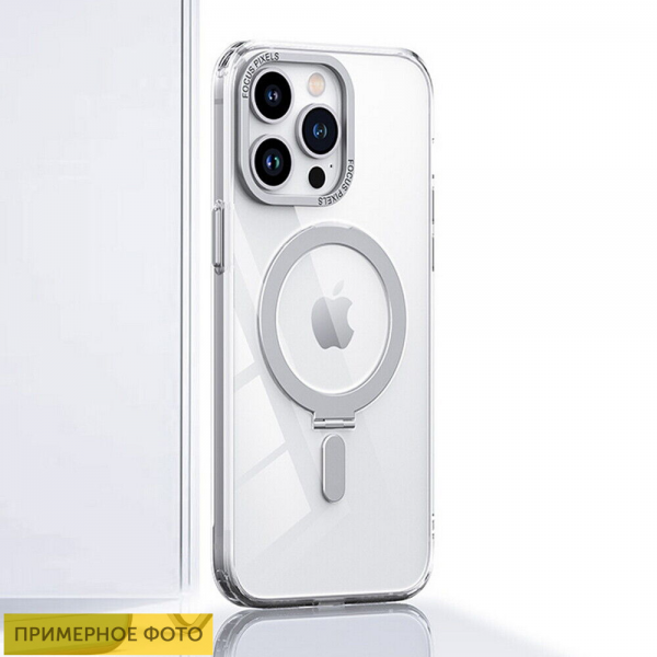 Чохол Strong з MagSafe підставкою для Iphone 12 / 12 Pro Silver