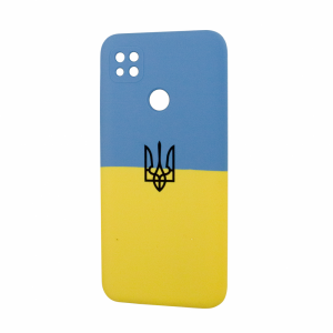 Чехол патриотический Silicone Cover с микрофиброй для Xiaomi Redmi 9C / 10A – Флаг Украины