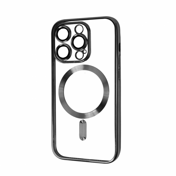 Чехол Xrome MagSafe для Iphone 15 Pro Max Прозрачный / Black
