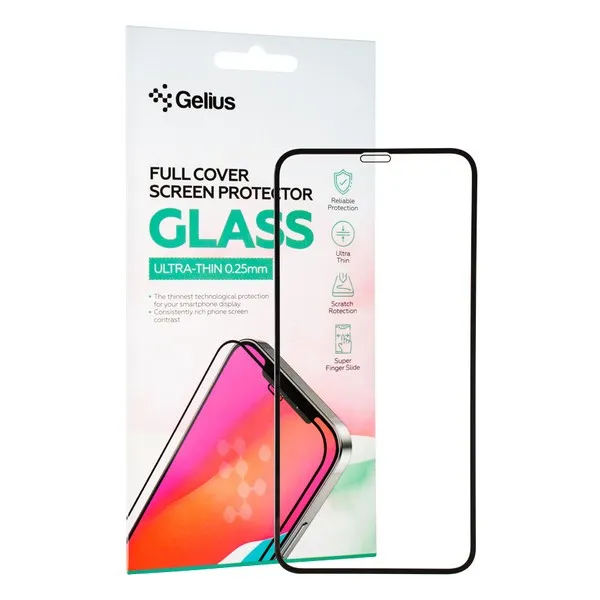 Защитное стекло Gelius ультра-тонкое (0.25мм) для Iphone XR / 11 – Black