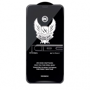 Защитное стекло 9H (4D) WK Glass Steel Body на весь экран для Iphone X / XS / 11 Pro  – Black