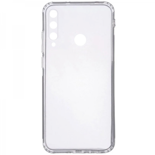 Прозрачный силиконовый TPU чехол Epic Transparent (1.5мм) с защитой камеры для Huawei P40 Lite E / Y7P (2020)