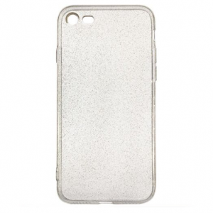 Прозрачный cиликоновый чехол CoWay с блестками для Iphone 7 / 8 / SE (2020)